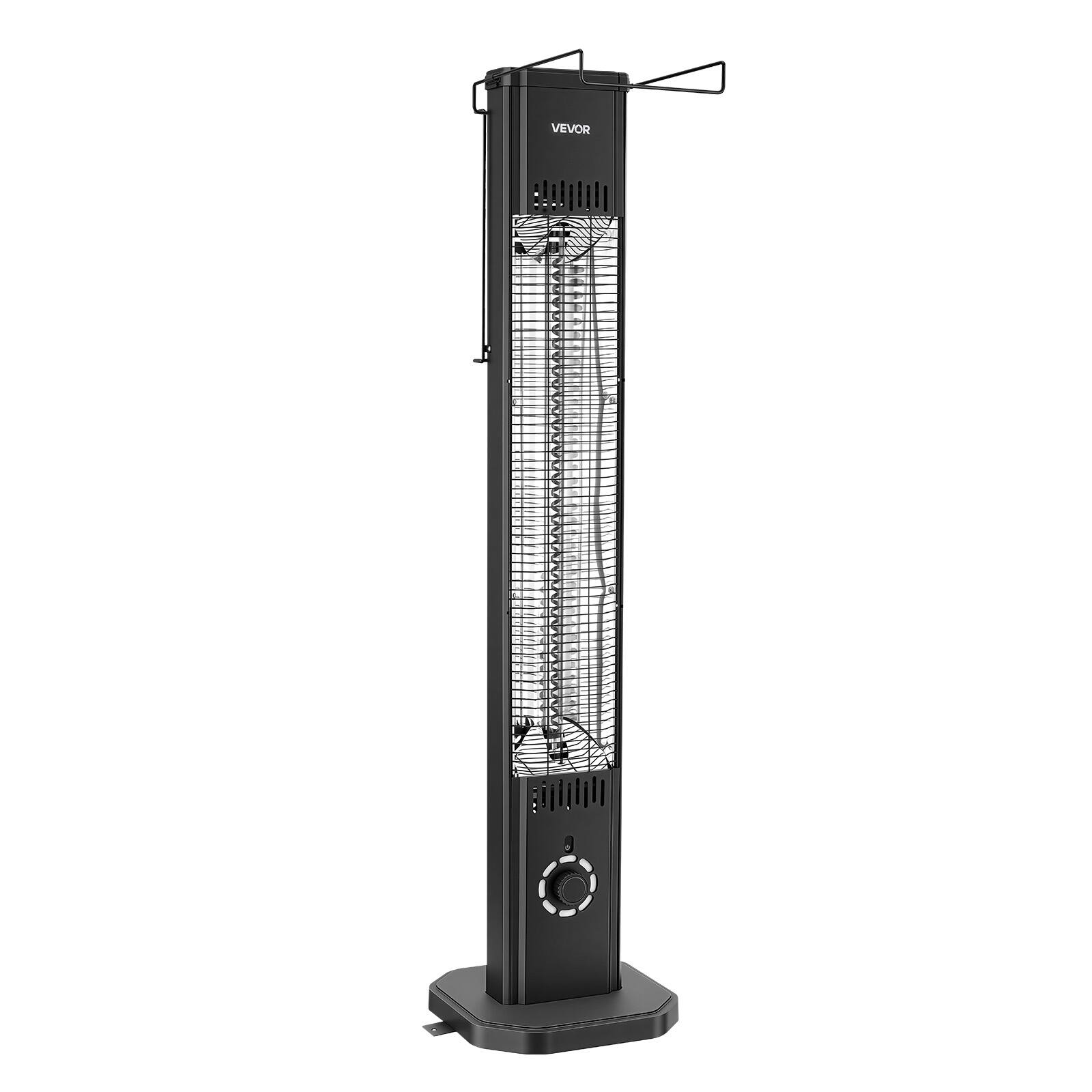 VEVOR Infrared Heater 1500W Electric Space Heater 8 Heat Settings with ...