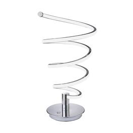 Manhattan Lane - Sun 20 Inch Table Lamp, Accent Twisted Modern Design, LED Light Chrome Base - Chrome, Silver