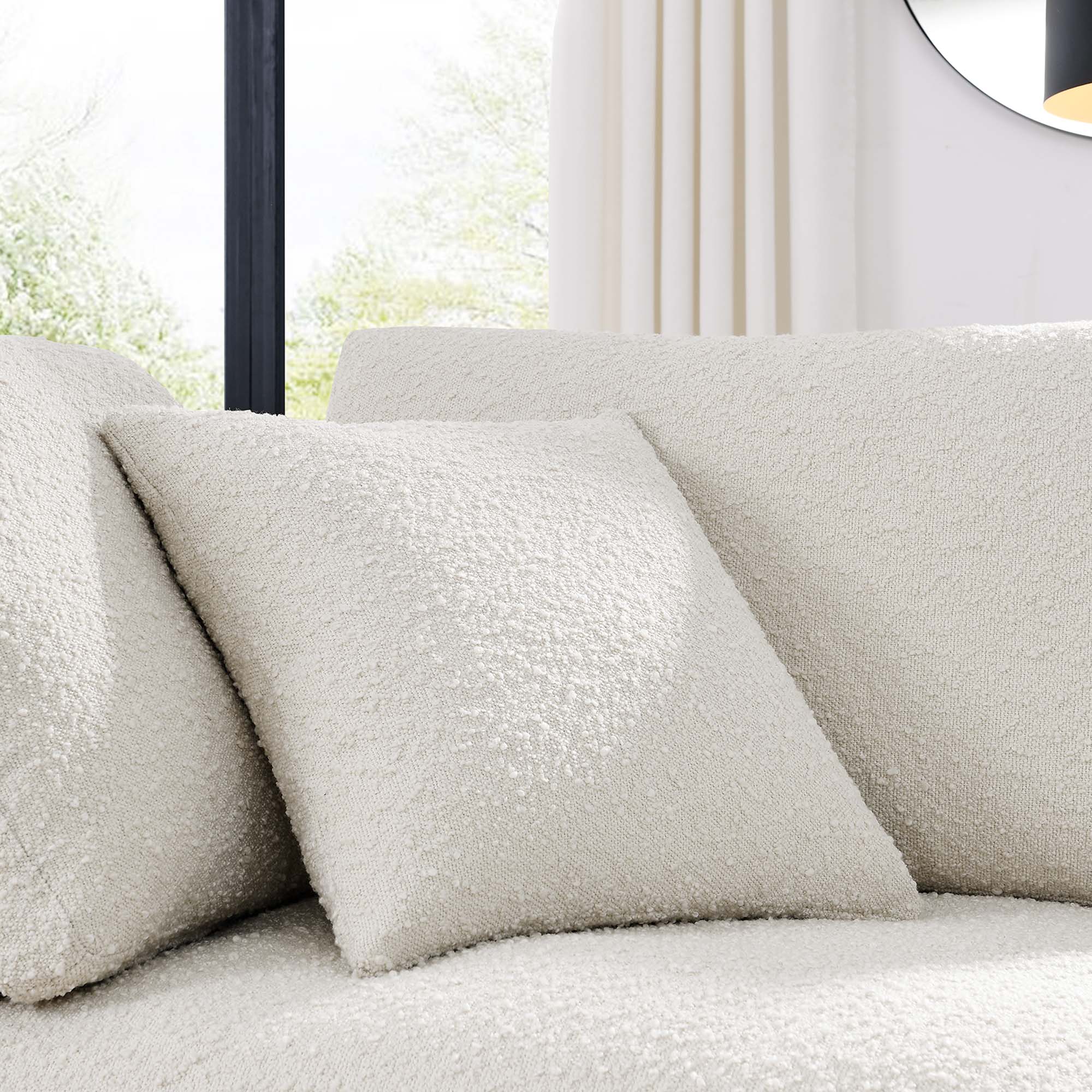 Alt View 7. Modway - Commix Down Filled Overstuffed Boucle Fabric Corner Chair by Modway - Ivory.
