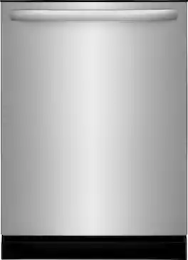 Frigidaire - 24" Top Control Built-In Plastic Tub Dishwasher with MaxDry, 52 dBA - Stainless Steel