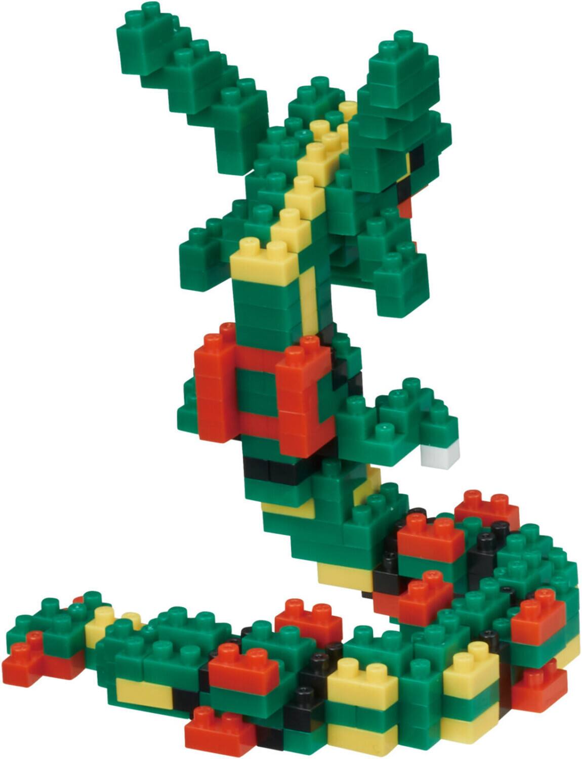 Alt View 1. Bandai - Nanoblock - Pokemon Series - Rayquaza Building Kit   - COLLECTIBLES - Multicolor.