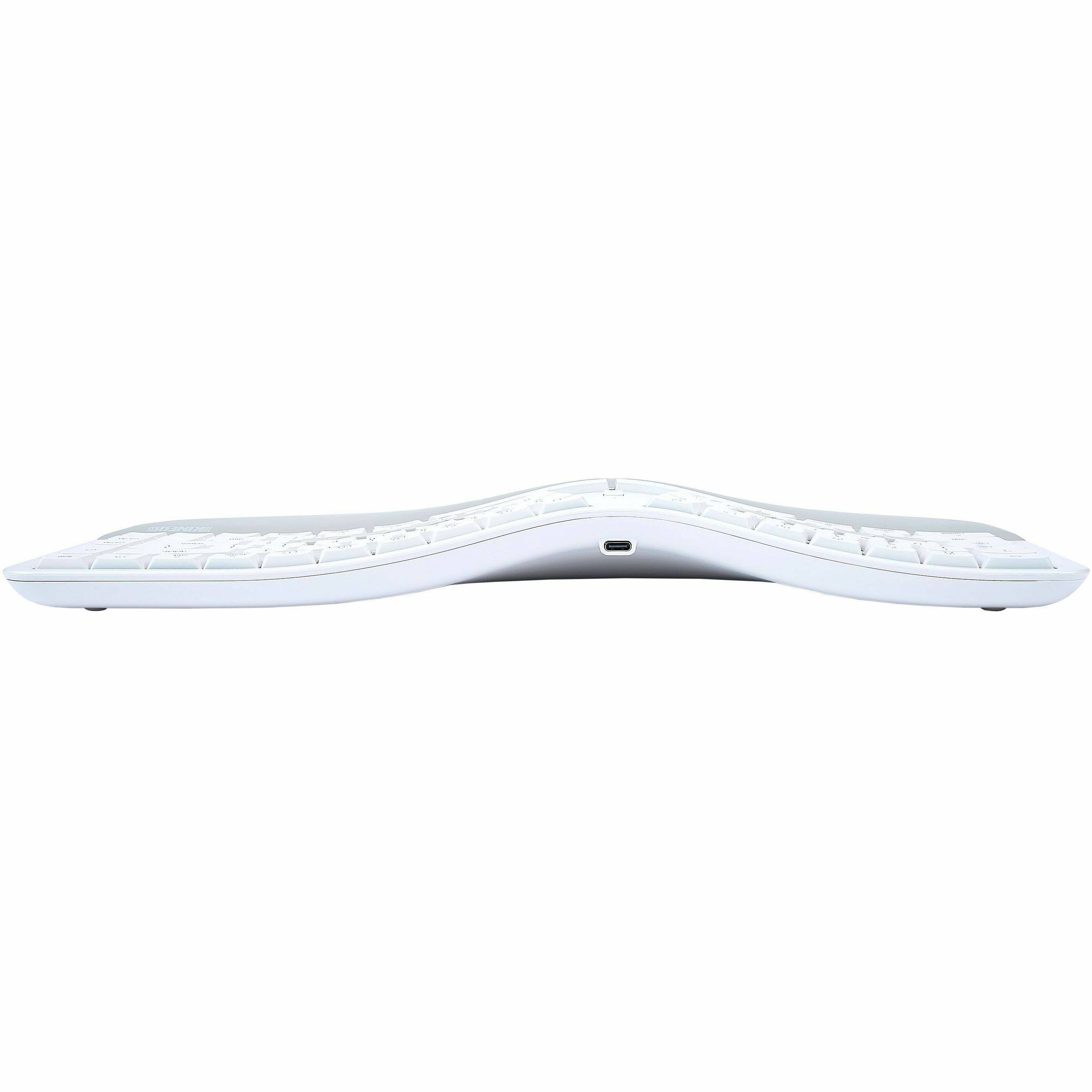 Alt View 8. KINESIS - Kinesis mWave Mechanical Keyboard for Mac - Quiet Linear Switch - Wired/Wireless Connectivity - Bluetooth - Compact - 30 - White.