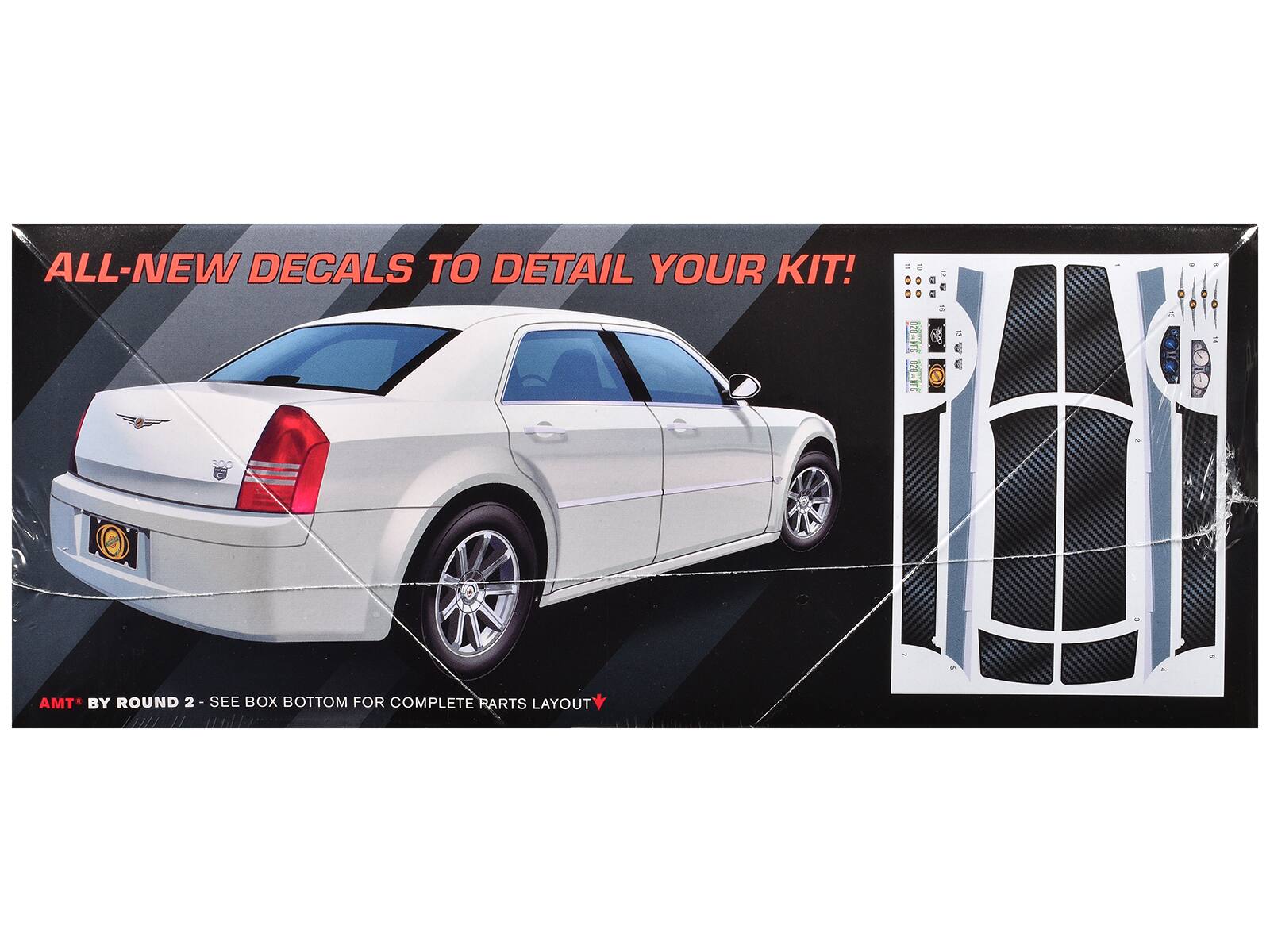 ALL-NEW DECALS TO DETAIL YOUR KIT!

AMT BY ROUND 2 - SEE BOX BOTTOM FOR COMPLETE PARTS LAYOUT