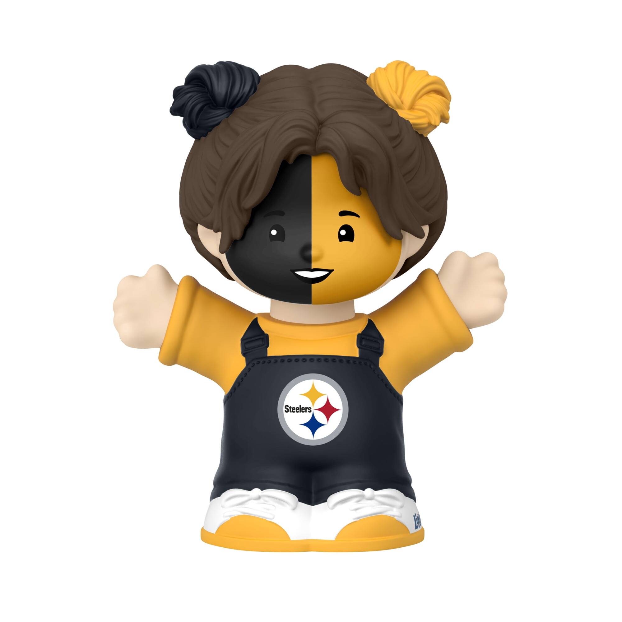 Alt View 3. Fisher Price - Fisher-Price Little People Pittsburgh Steelers Fanatics Collector - NFL Series 2 - Black.