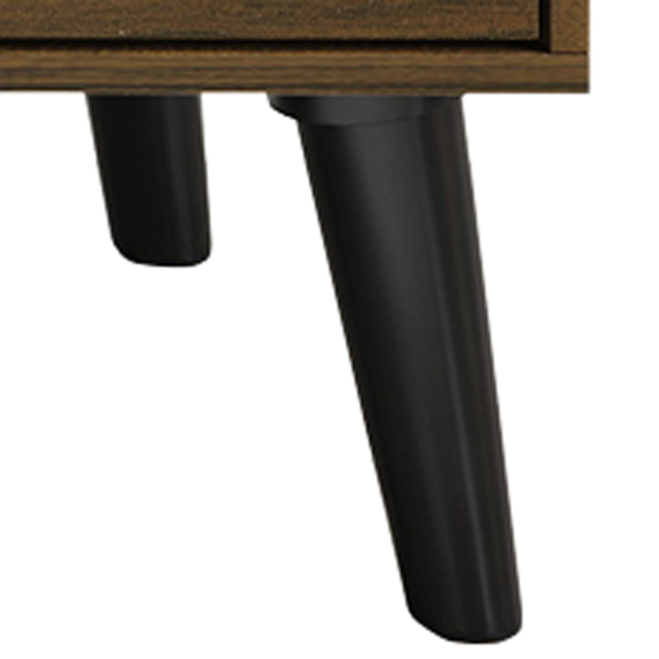 Alt View 5. ChaletPosh - Mid-Century TV Stand with Dual Drawers and 4 Open Cubes, Brown - Brown.