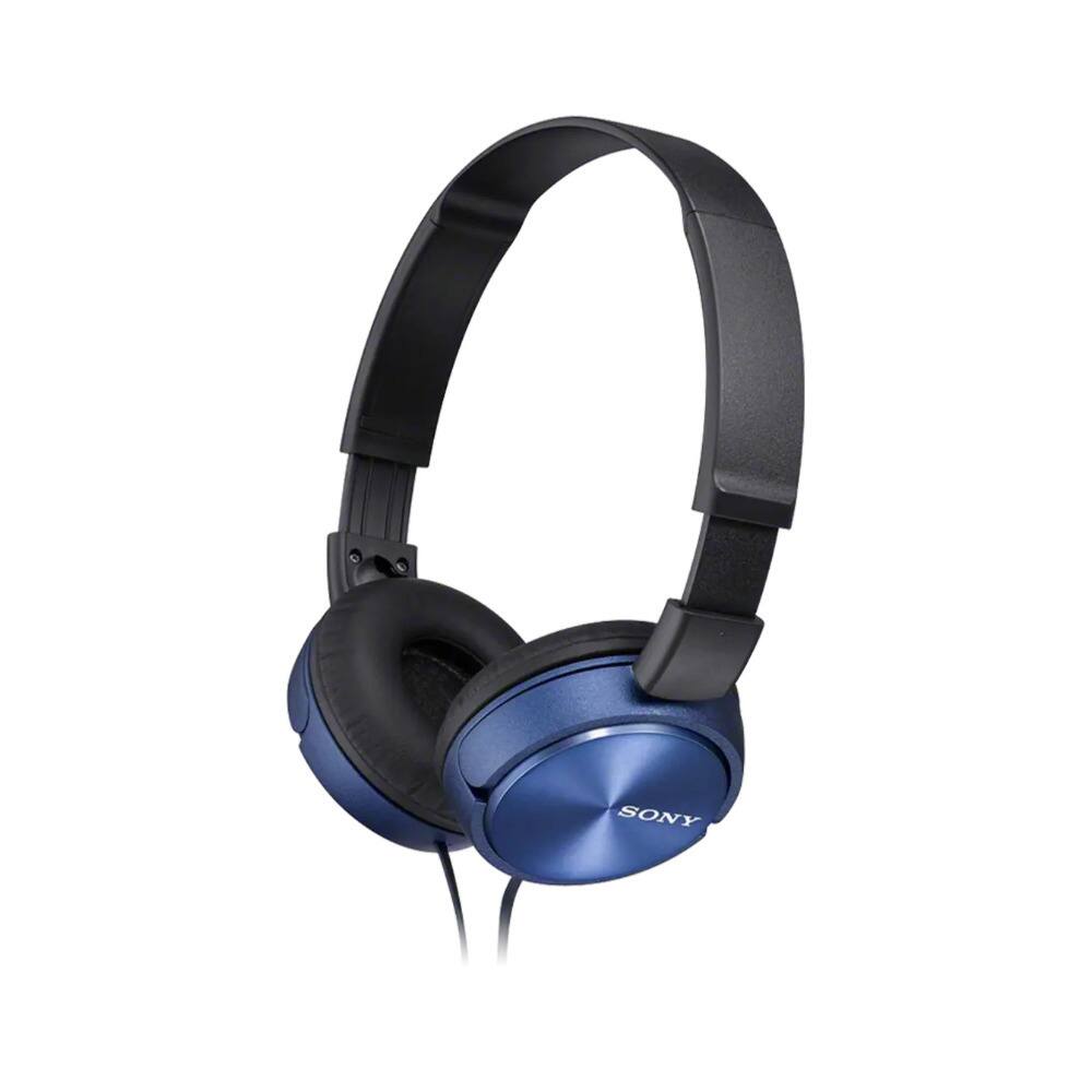 Sony - MDR-ZX310AP Extra Bass Wired On-Ear Headphones with Mic Blue