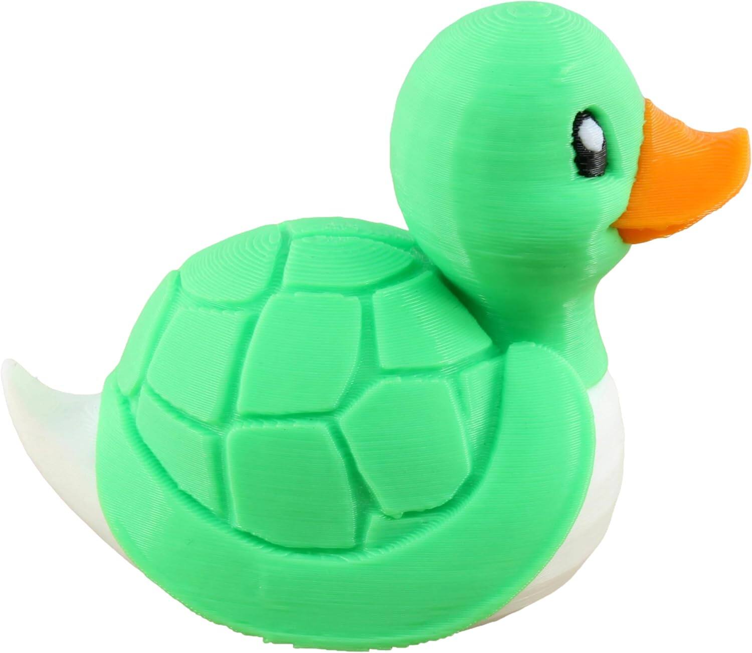 Left. JuzToys - Turtle Duck Figurine, 4x4 Ducking, Fun Car Dashboard Accessory, Unique Turtle Gifts, Ducks for Cars by PowerTRC - Green.