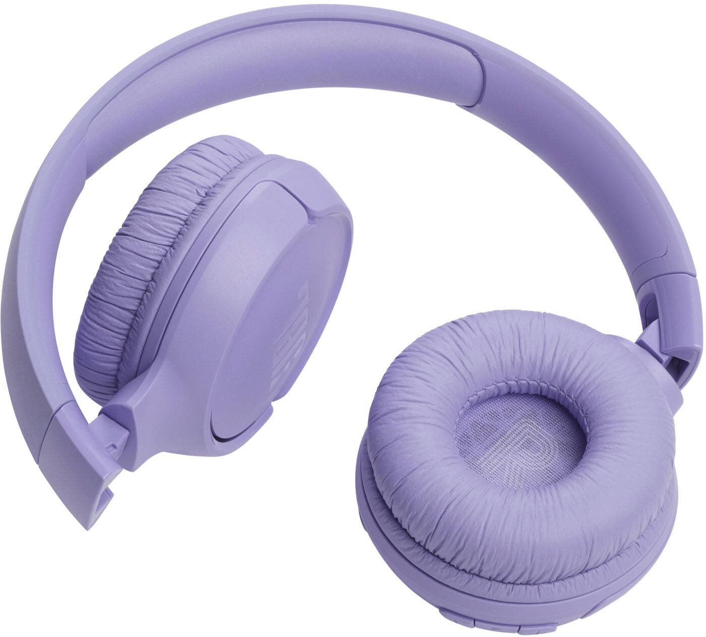 Alt View 4. JBL - TUNE520BT On-Ear Bluetooth headphones - 2024 - Purple.