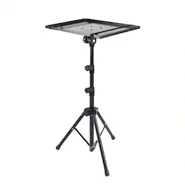 Stock Preferred - Adjustable Mobile Projector Floor Stand Laptop Holder with Tray - Black