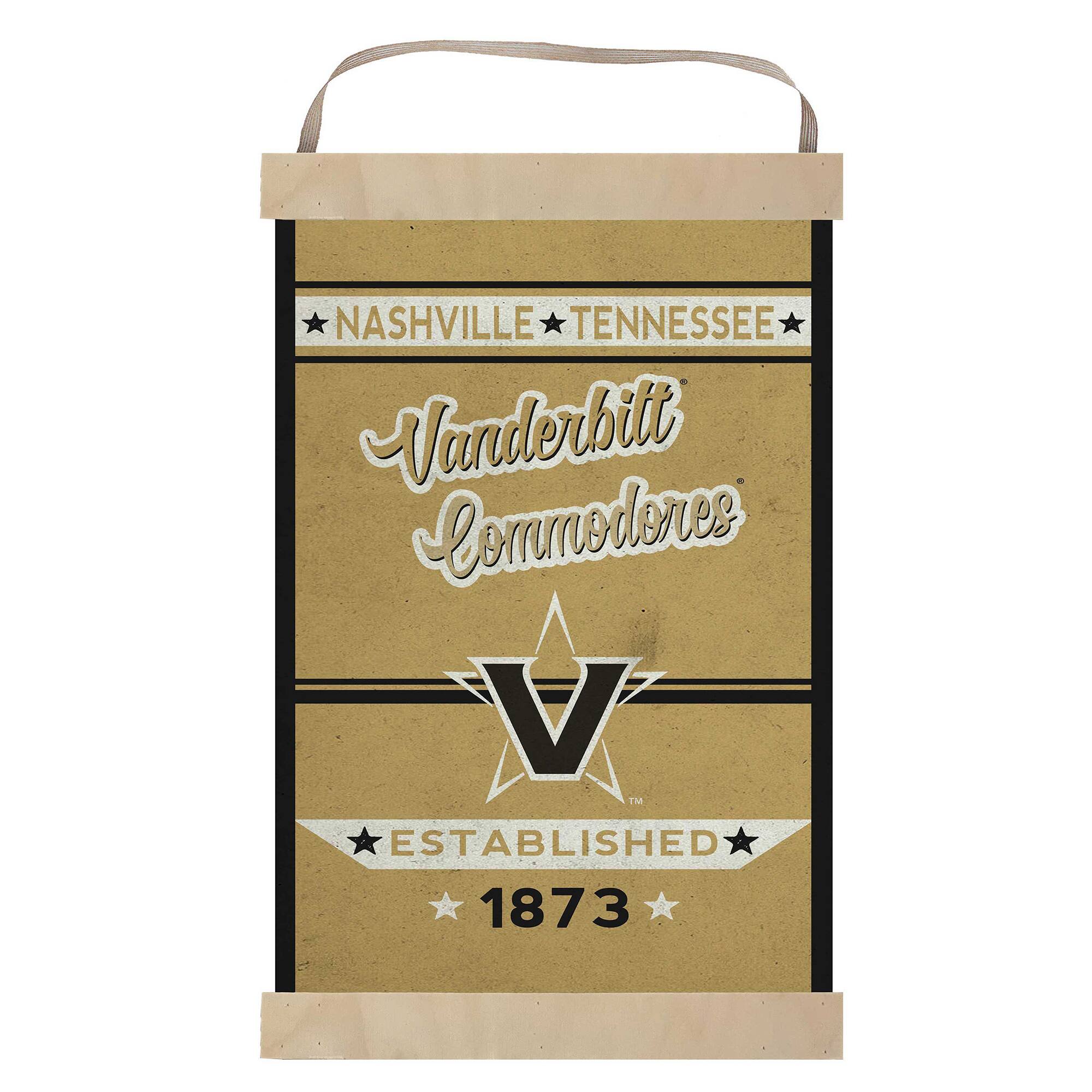 Jardine Vanderbilt Commodores Faux Rust Banner Sign Black 4966553 ...