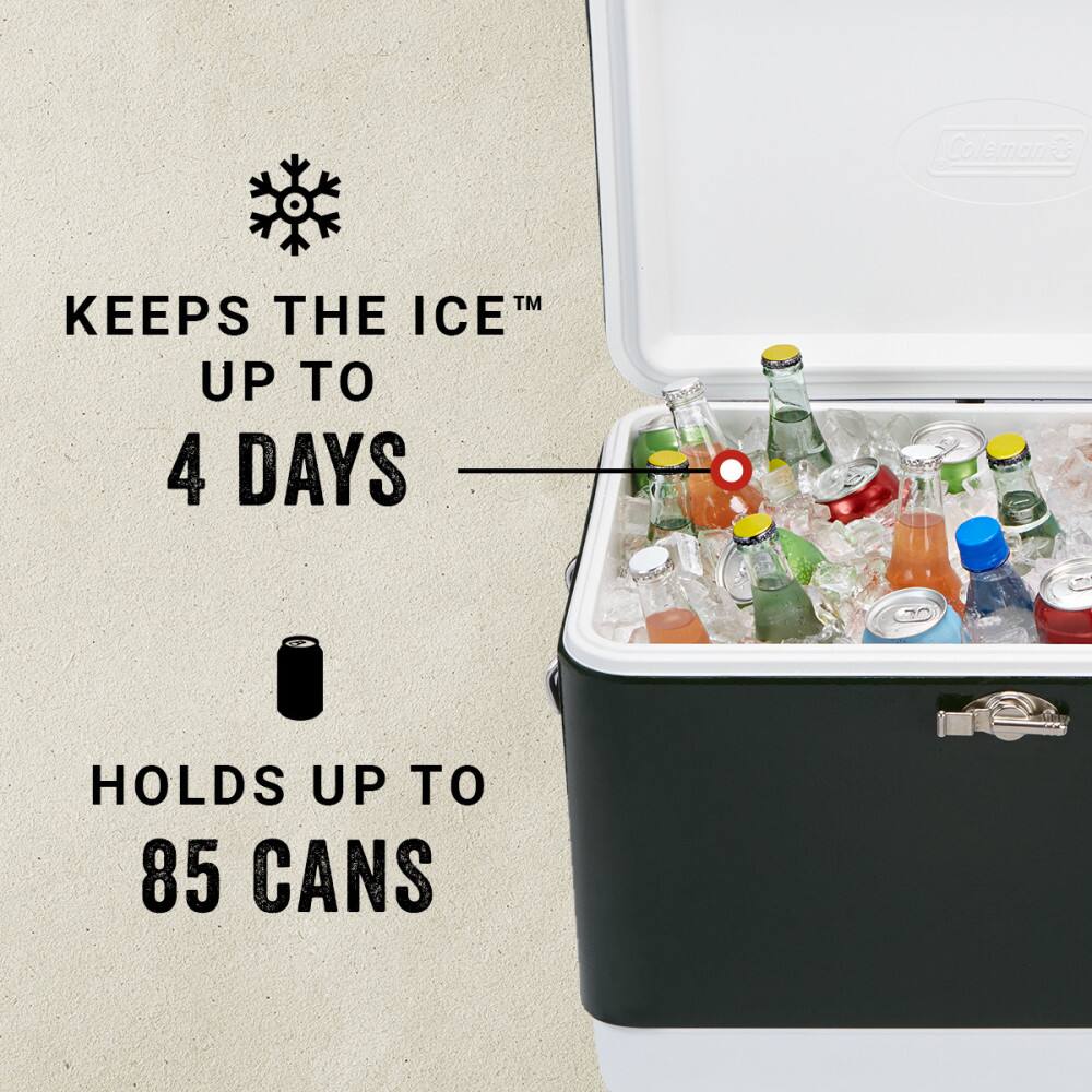 Coleman™ KEEPS THE ICE™ UP TO 4 DAYS HOLDS UP TO 85 CANS