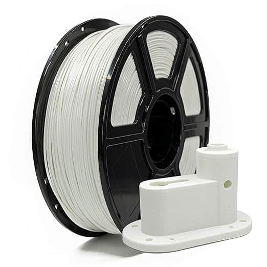 Front. Flashforge - ASA Filament 1.75mm ±0.02mm, 93°C Temp Res, 1kg Spool, Clog-Free, for Most 1.75mm 3D Printers - White.