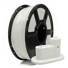 Flashforge - ASA Filament 1.75mm ±0.02mm, 93°C Temp Res, 1kg Spool, Clog-Free, for Most 1.75mm 3D Printers - White
