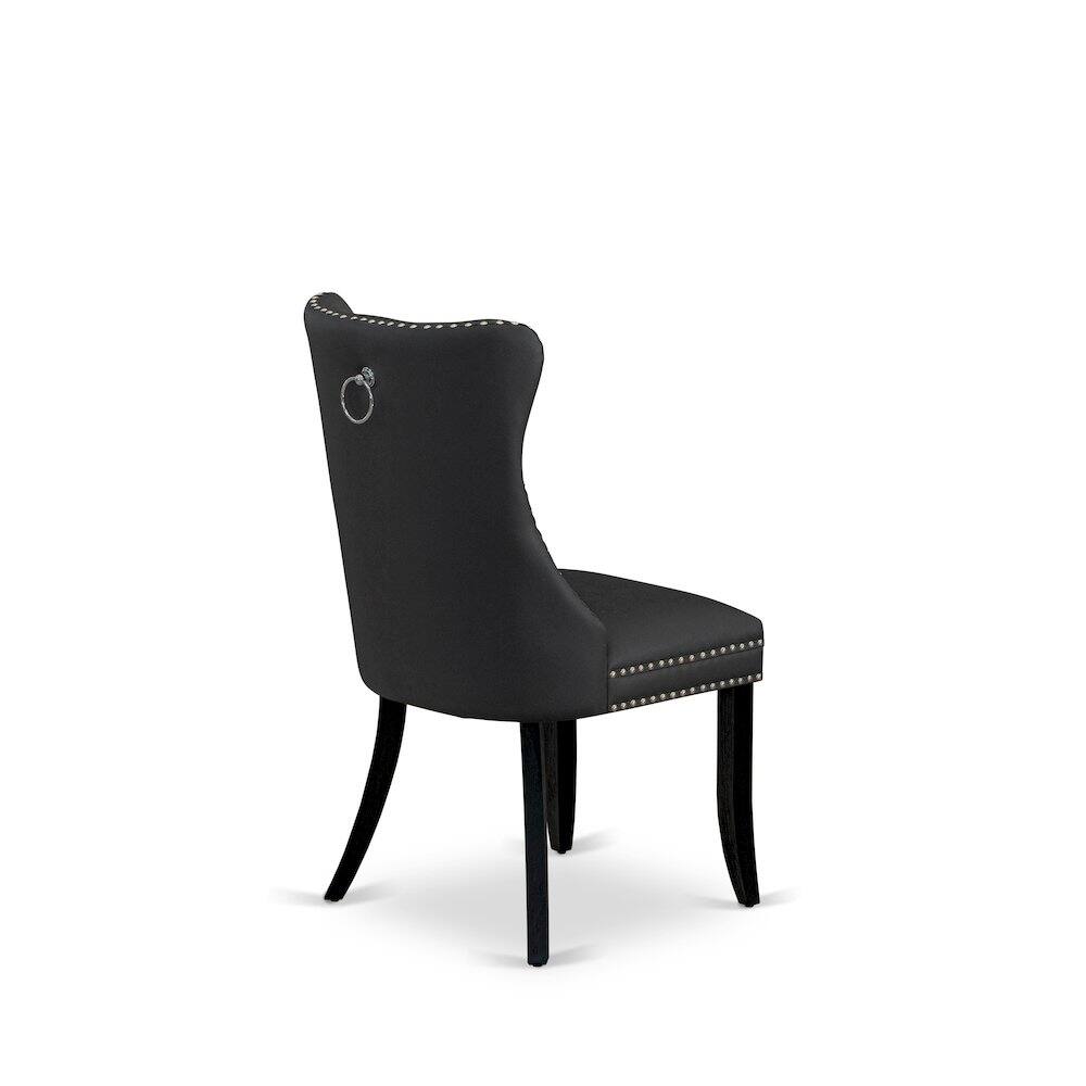 Alt View 10. East West Furniture - 5 Piece Dining Table Set Consists of a Rectangle Wooden Table - Black.
