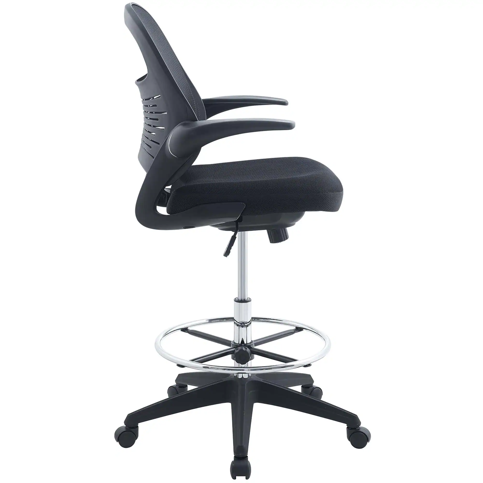 Alt View 1. Modway - Stealth Drafting Chair by Modway - Black.