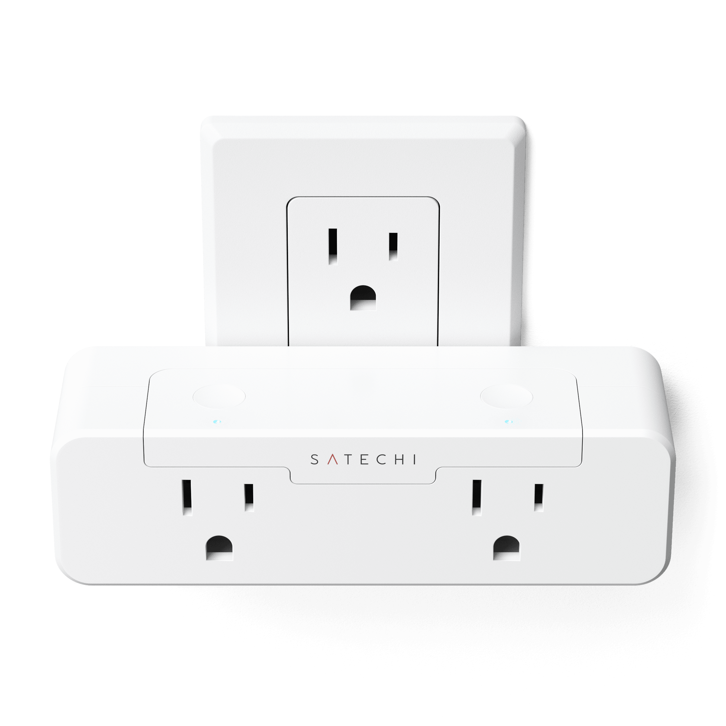 Alt View 4. Satechi - Dual Smart Outlet - Orange.