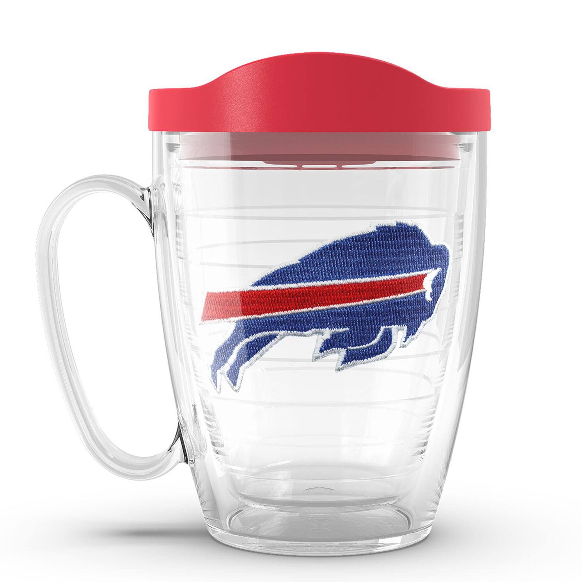 Front. Tervis - Buffalo Bills 16oz. Emblem Classic Mug with Lid - Multicolor.