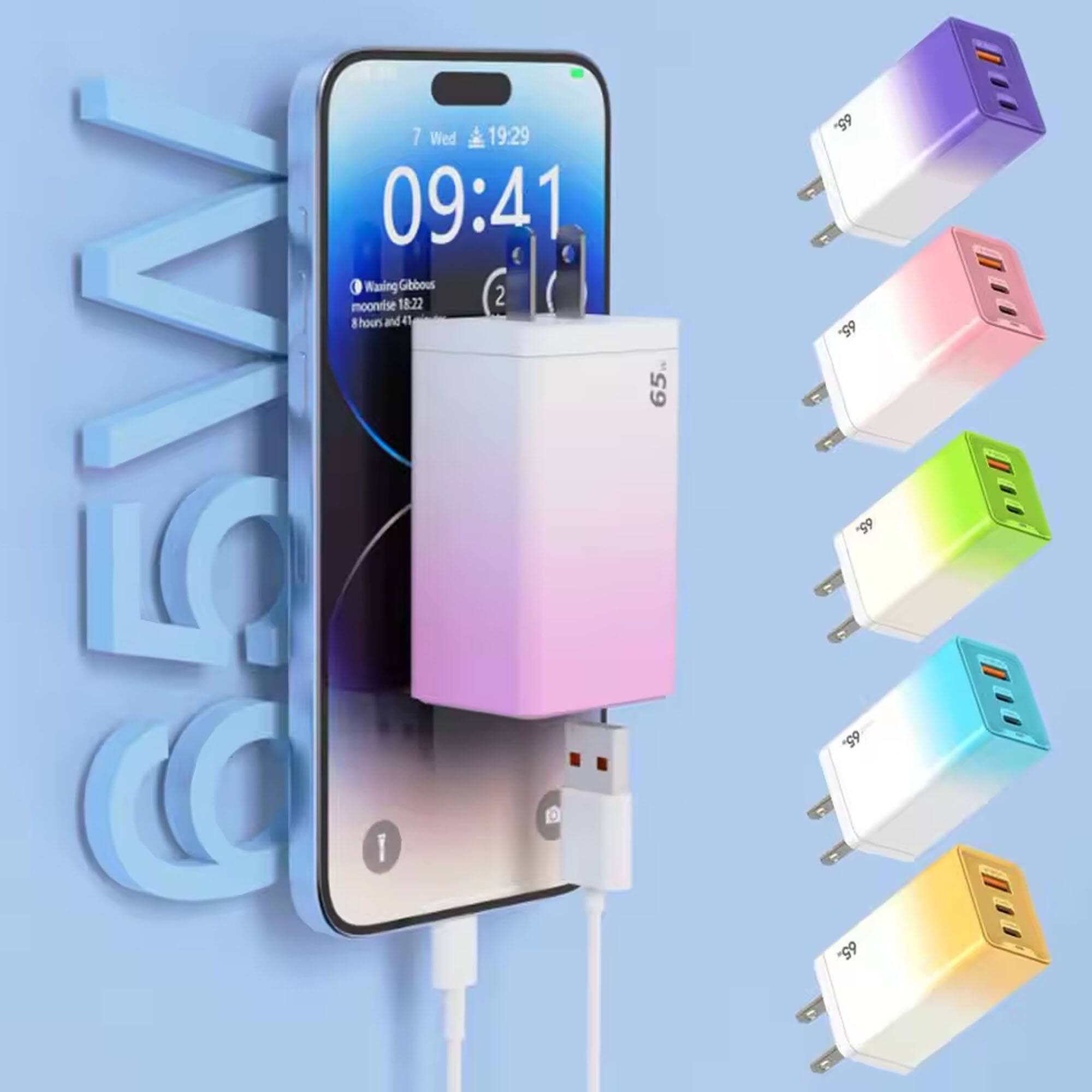 7 Wed 19:29  
09:41  
Waxing Gibbous moonrise 18:22  
2 hours and 41 minutes  
65W  
65  
65  
65  
65