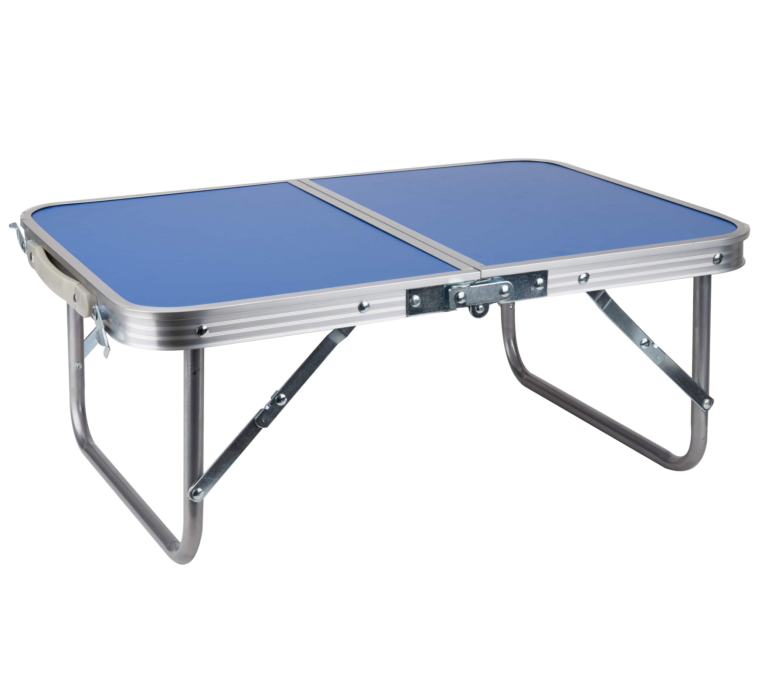 Front. Mind Reader - Woodland Collectiono Portable Laptop Desk Collapsible Folding Table and Legs - Blue.