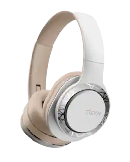 Cleer - Enduro 100 Bluetooth Headphones – 100Hr Play, Deep Bass, Dual-Mic, Foldable, Hi-Res Audio - Sand