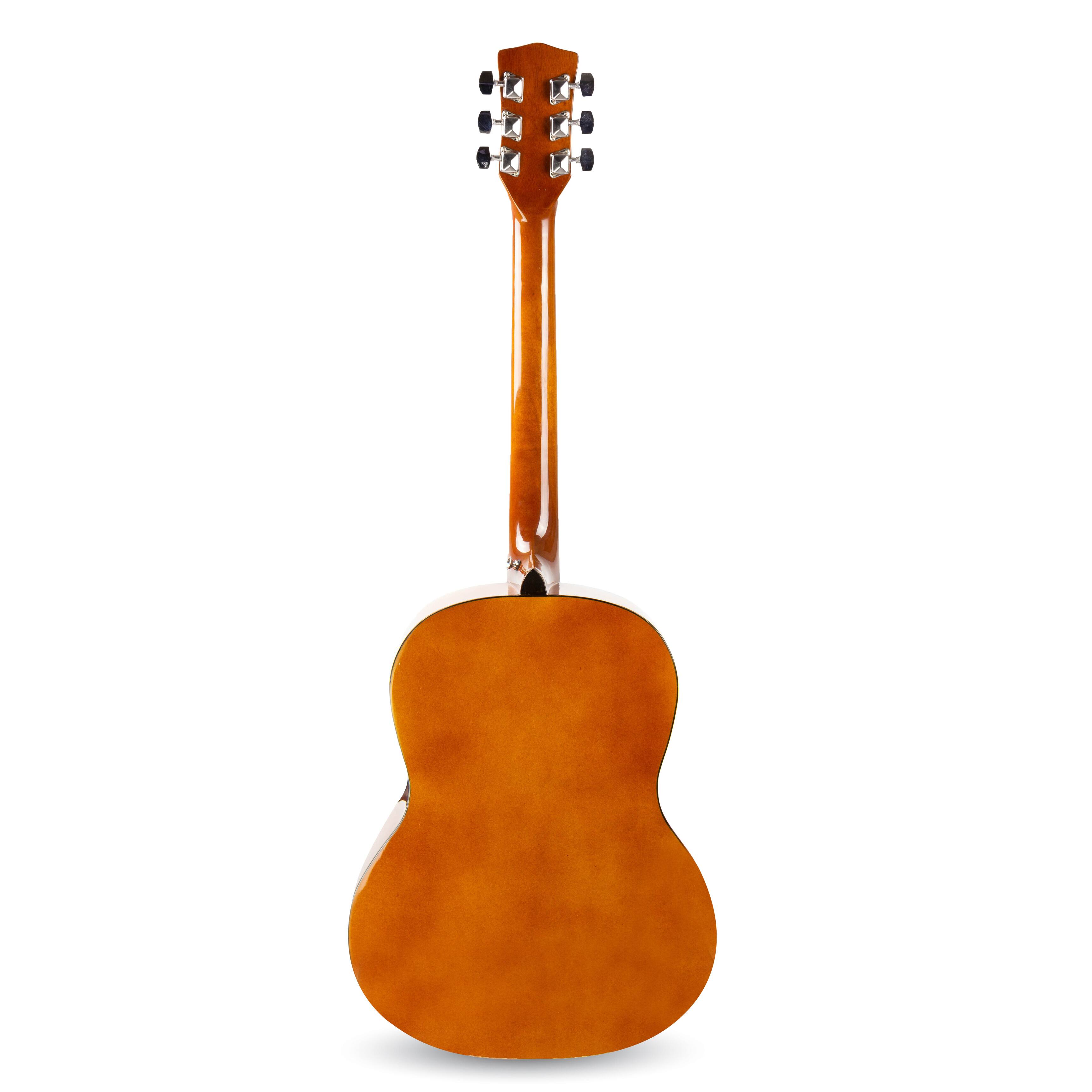 Back. Rockjam - RockJam Acoustic Guitar Kit with Tuner, Bag, Stand, Strap & Lessons - Black.