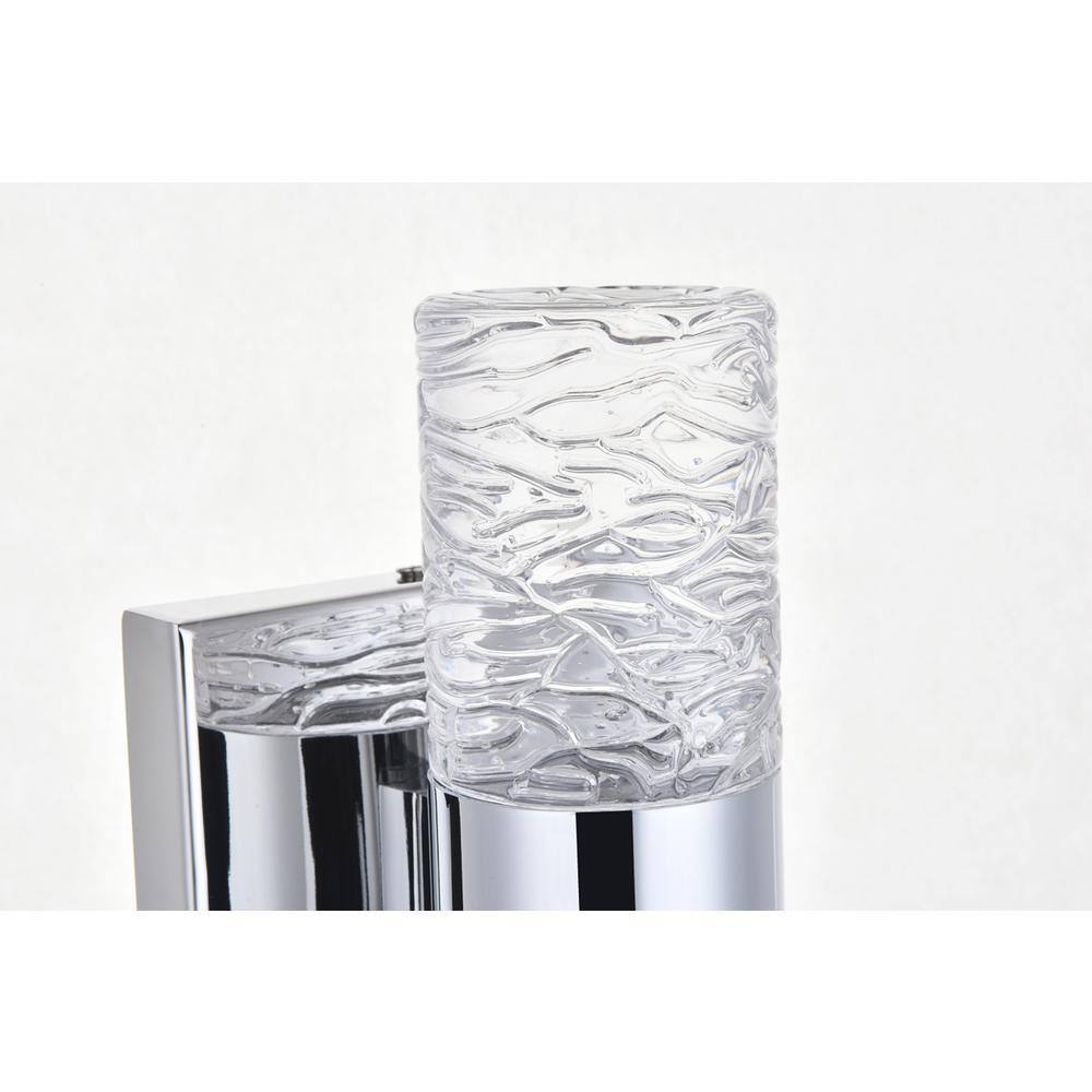 Alt View 9. Elegant Lighting - Vega 2 light Chrome LED Wall Sconce - Chrome.