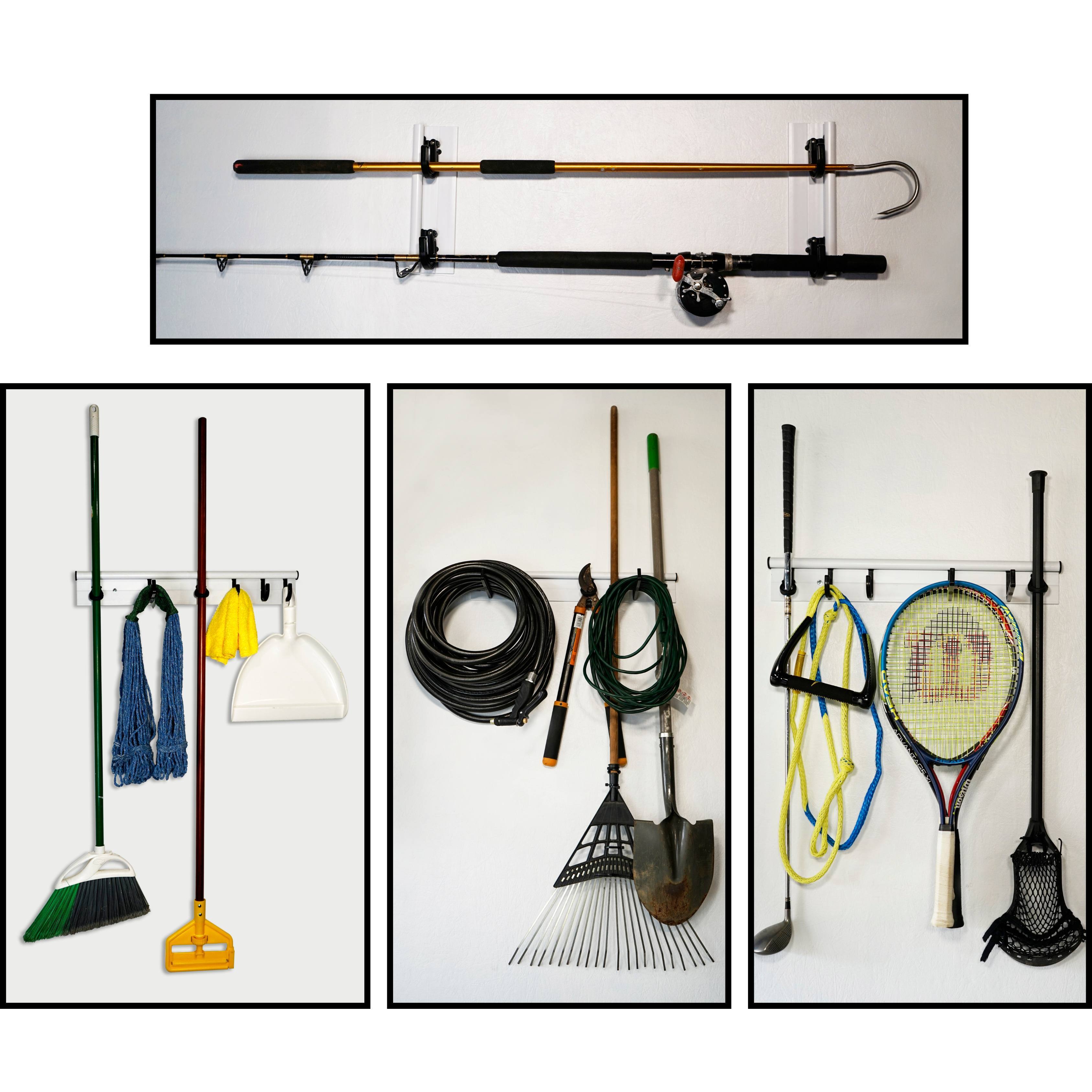 Alt View 1. Hang It Simple - Hang It Simple Wall Mounted Universal Storage Hanger - Adjustable, Durable, Versatile 18” BL - Black.