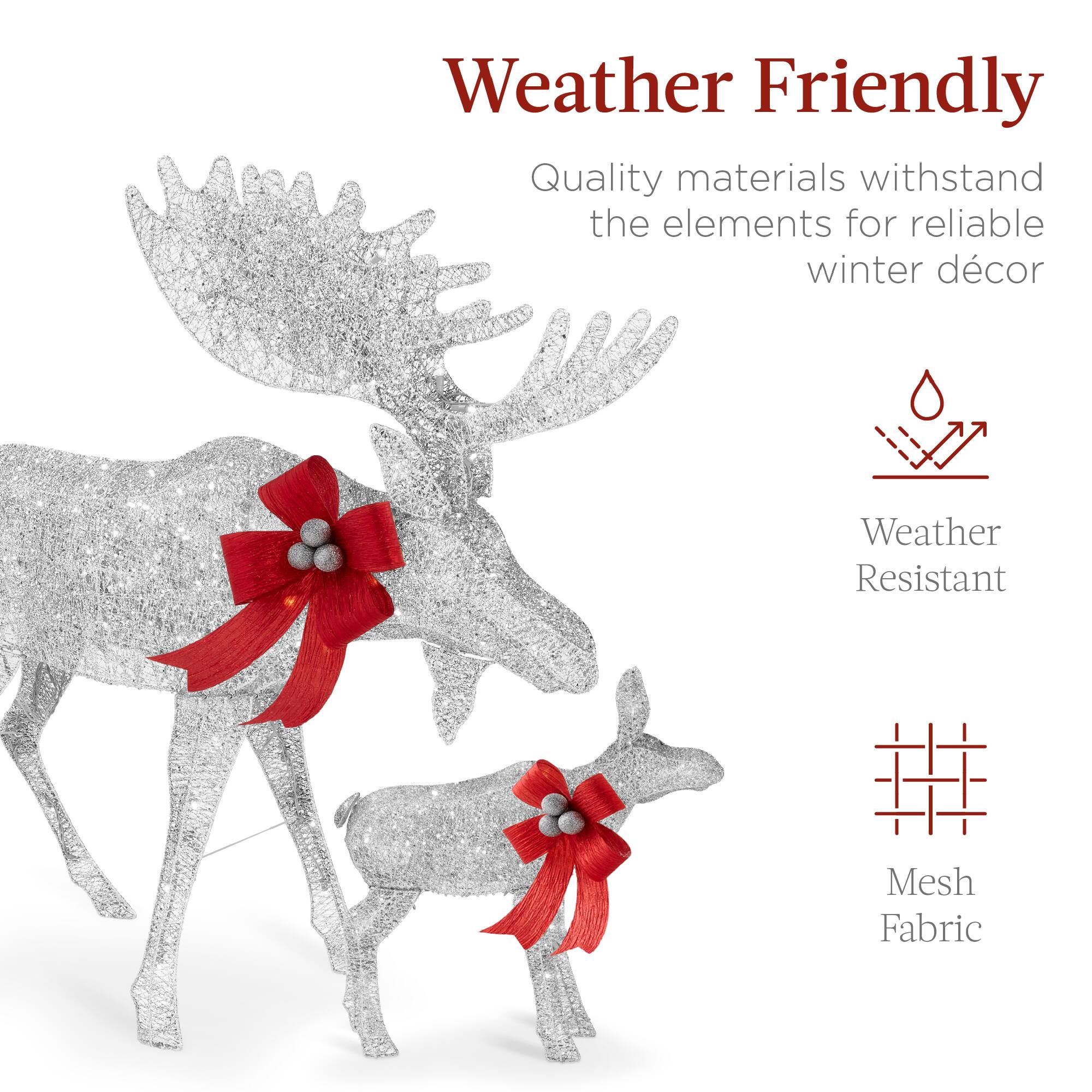 Weather Friendly

Quality materials withstand the elements for reliable winter décor

Weather Resistant

Mesh Fabric