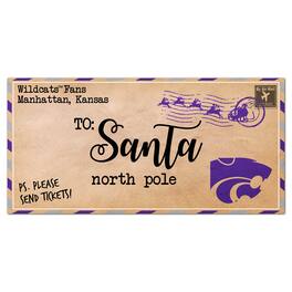 Fan Creations - Kansas State Wildcats 6'' x 12'' Letter to Santa Sign - Multicolor