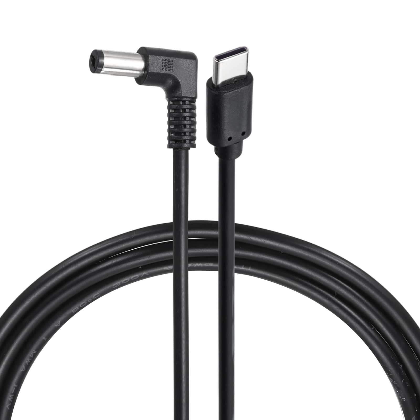 Unique Bargains - USB C to DC Power Cable, 15V 3A 45W, 5.5x2.1mm, PD Trigger for Laptop, Monitor, Security Camera - Black