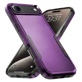 Entronix - Case for iPhone 17 Air - Durable Dual-Layer Protective Cover - Purple