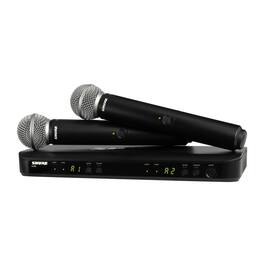 Shure - BLX288/SM58 H11 Frequency Band Wireless Dual Microphone System (Silver)