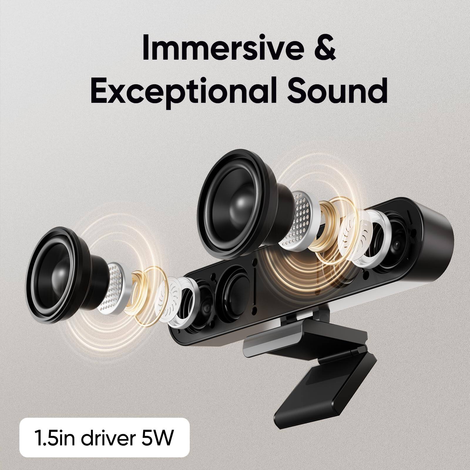 Immersive & Exceptional Sound

1.5in driver 5W