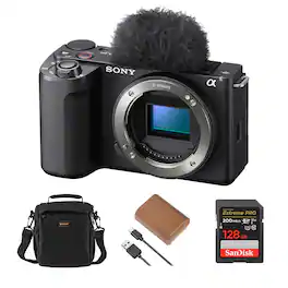 Bundle - Sony - Alpha ZV-E10 II Mirrorless Camera, Black with Essentials Kit