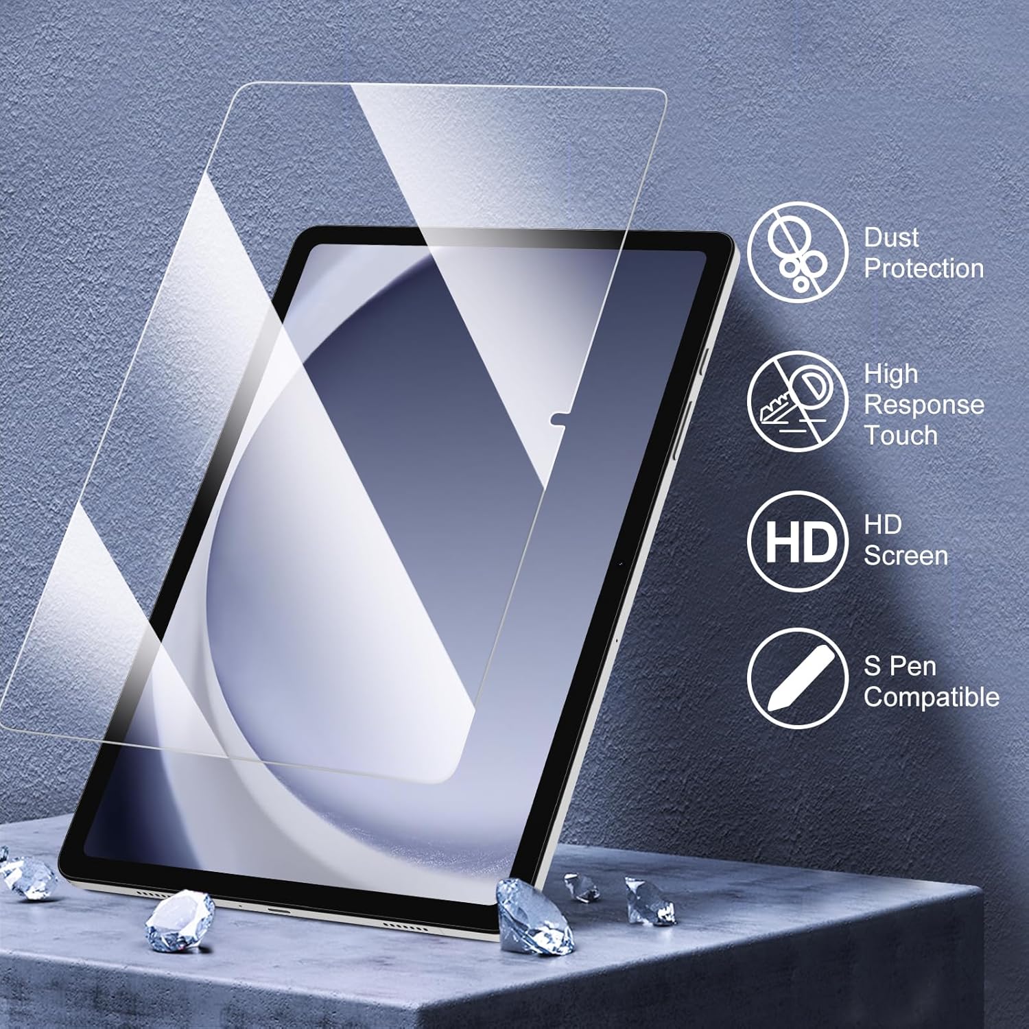 Dust Protection, High Response Touch, HD Screen, S Pen Compatible