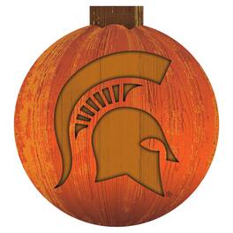 Fan Creations - Michigan State Spartans 12'' Pumpkin Sign - Orange