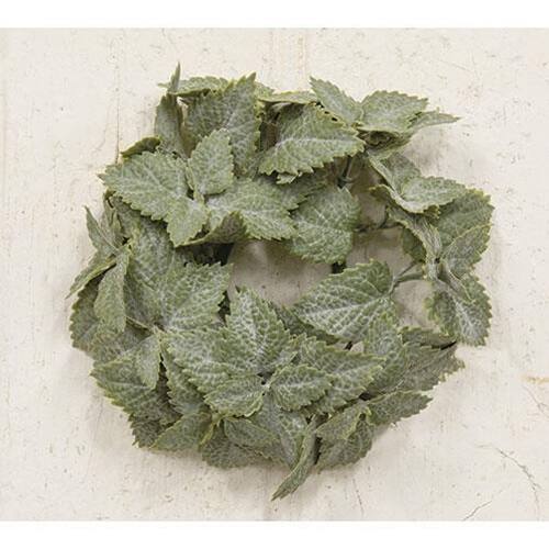 Front. BreeBe - Matte Mint Candle Ring 1" - Green.