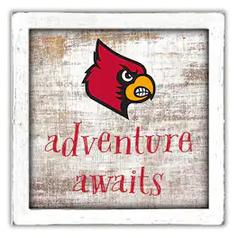 Fan Creations - Louisville Cardinals 14'' x 13'' Adventure Awaits Money Box - Multicolor