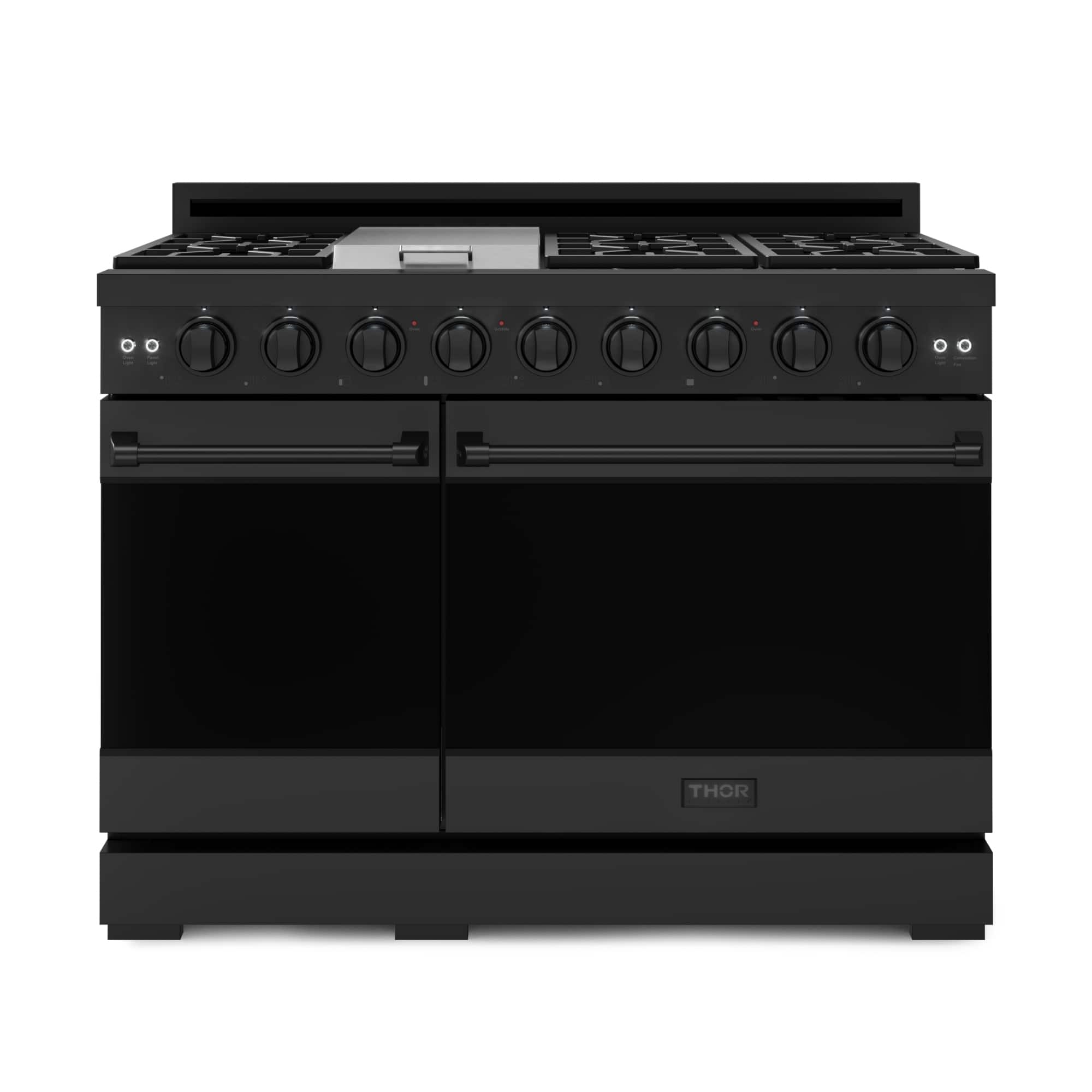 Front. Thor Kitchen - Gordon Ramsay Series by Thor Kitchen 6.8 Cu. Ft Freestanding Gas Range - Black.