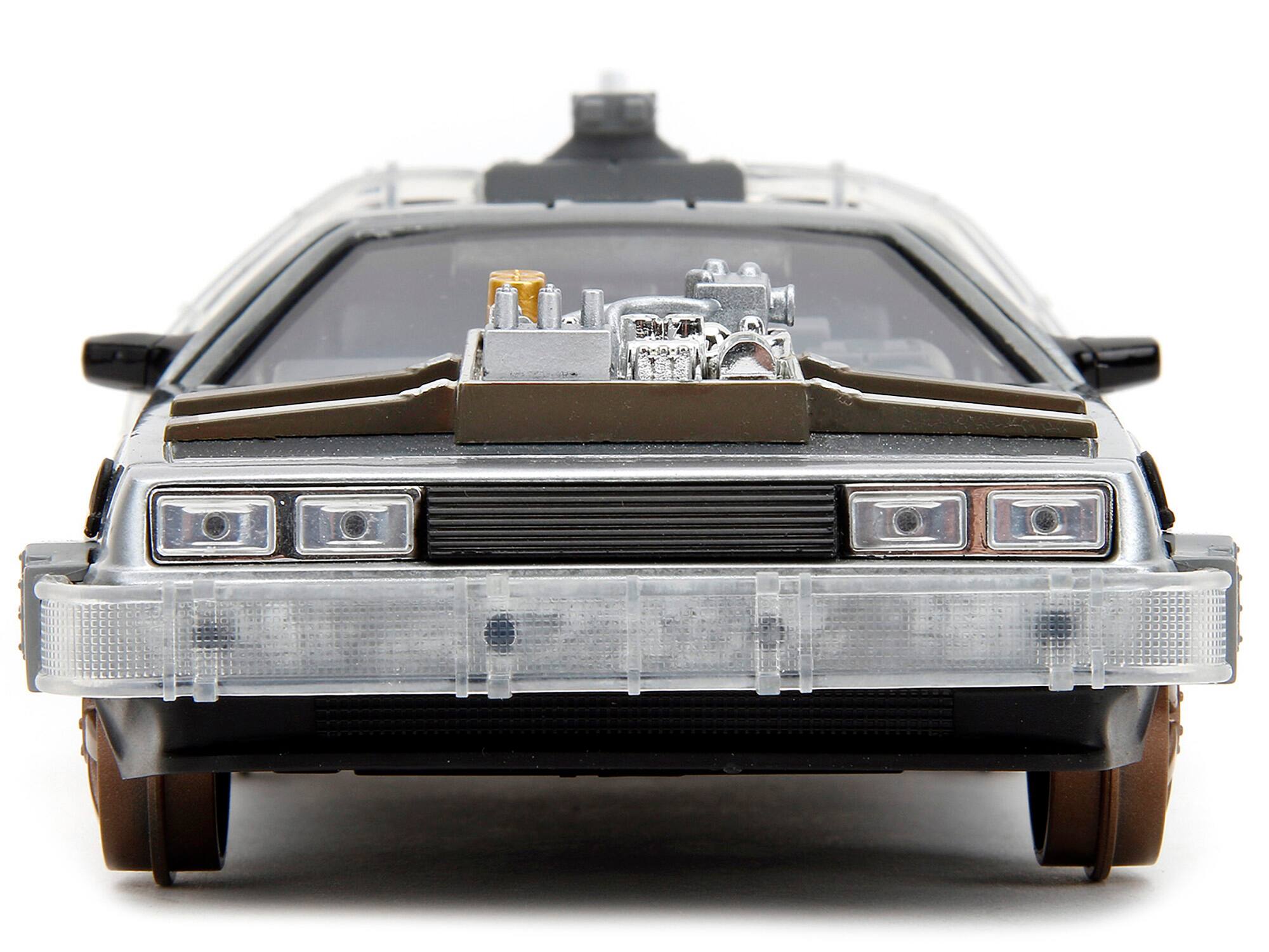 Alt View 6. Jada Toys - Jada Toys - 1:24 Back to the Future - Hollywood Rides - Time Machine W/Rail Wheels   - COLLECTIBLES - Multicolor.