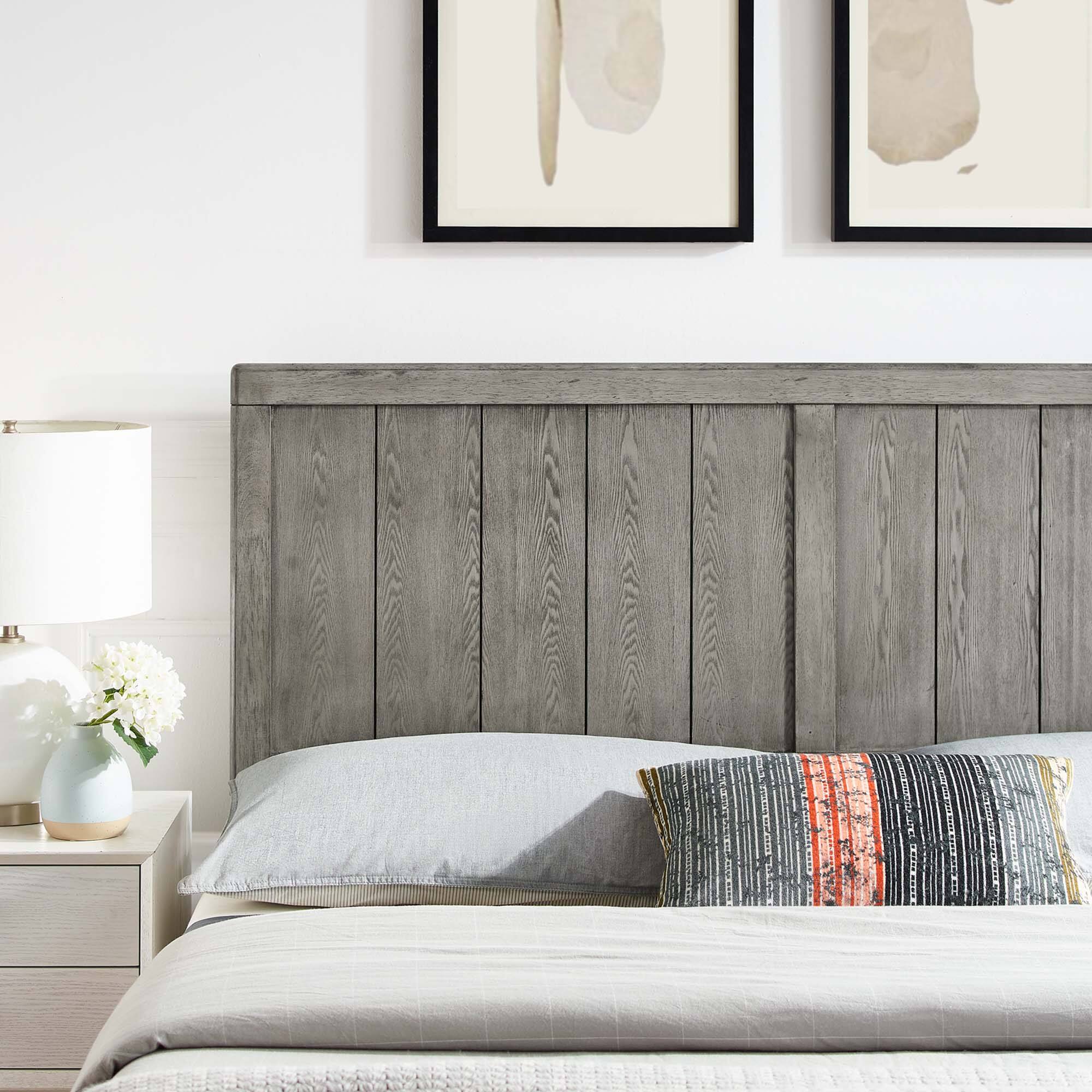 Alt View 5. Modway - Robbie Wood Queen Headboard by Modway - Gray.
