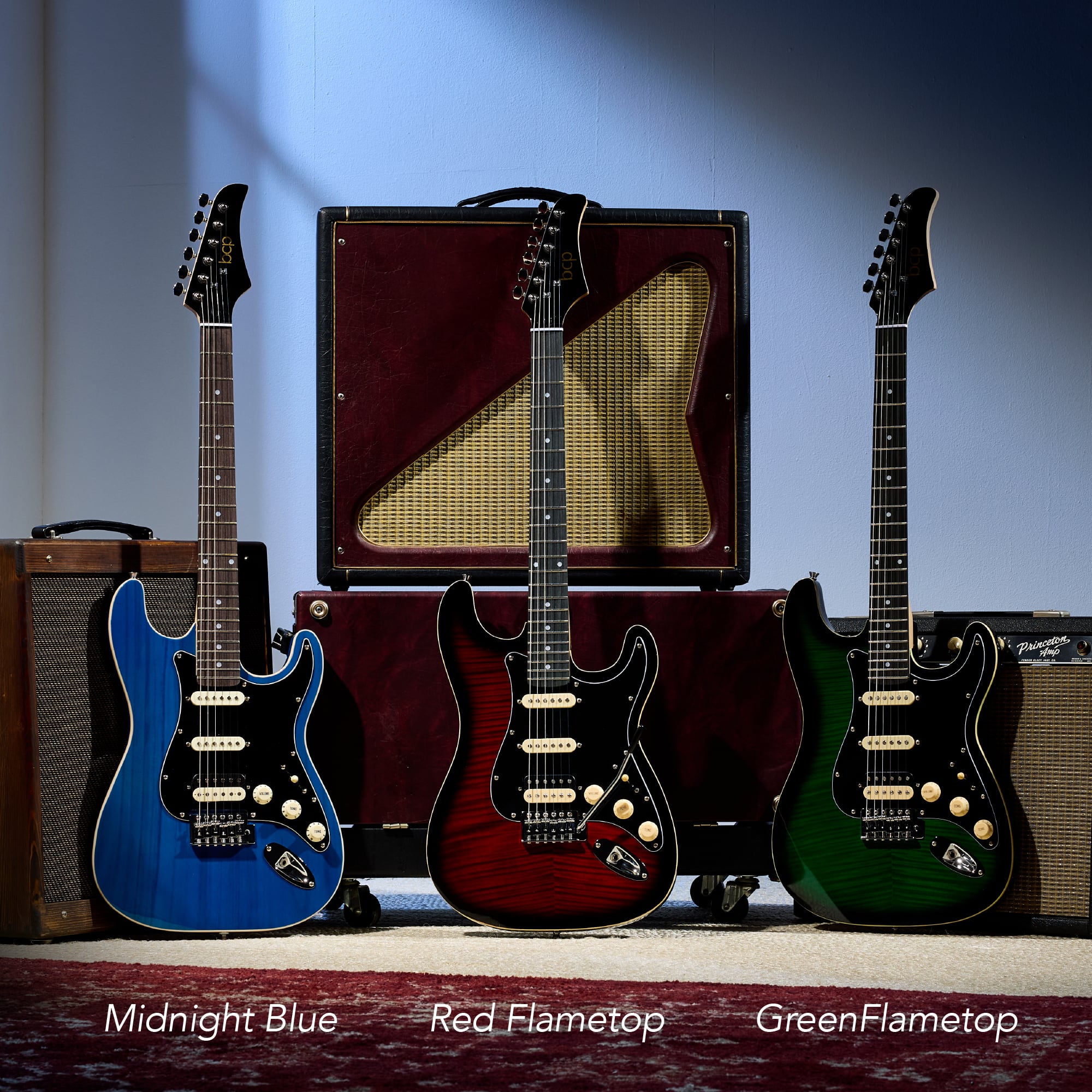 Midnight Blue
Red Flametop
Green Flametop