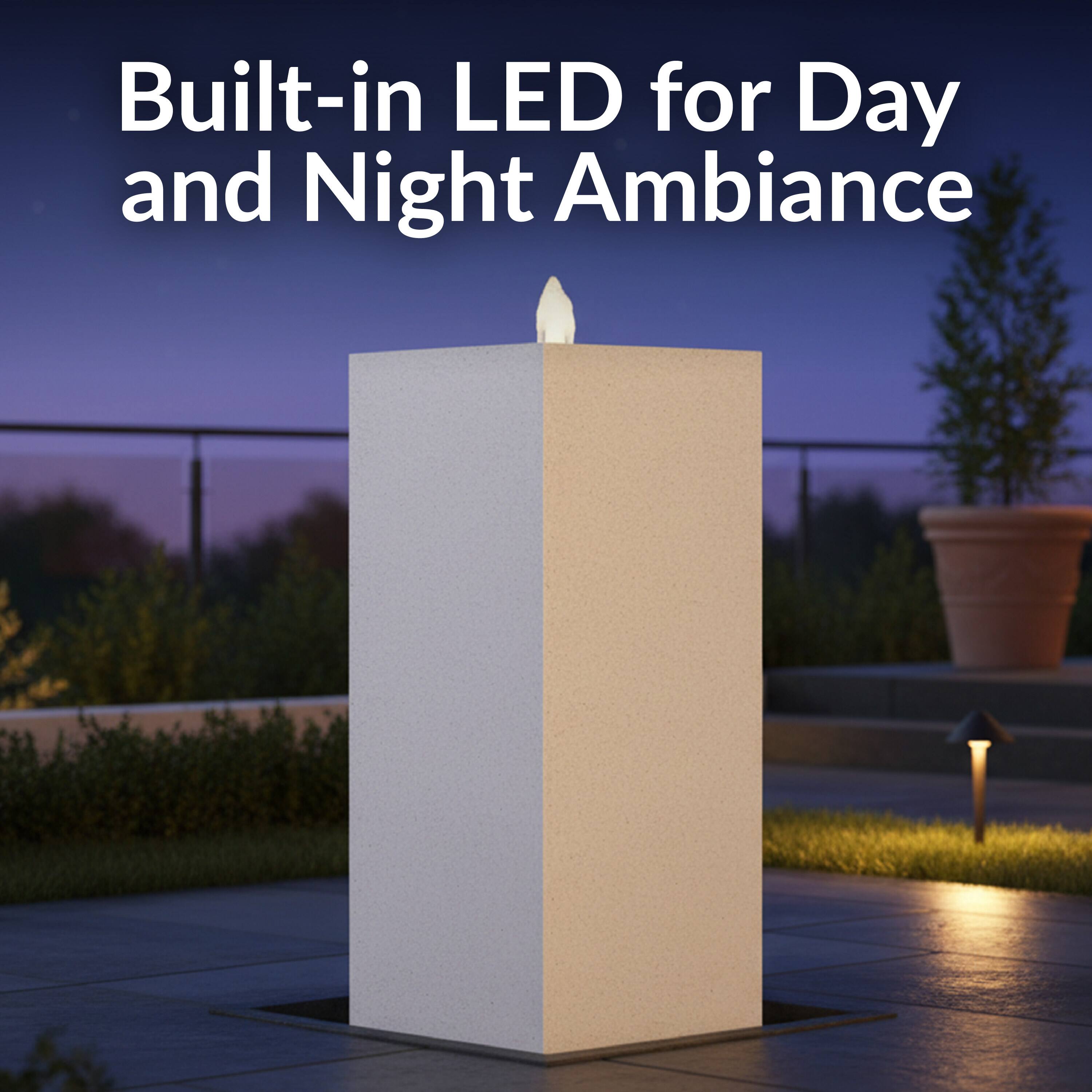 Built-in LED for Day and Night Ambiance