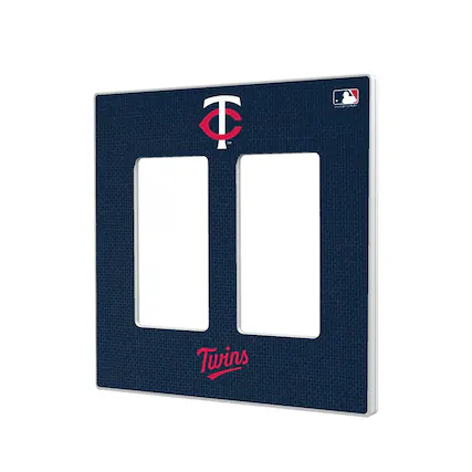 Front. Keyscaper - Solid Double Rocker Light Switch Plate - Multicolor.
