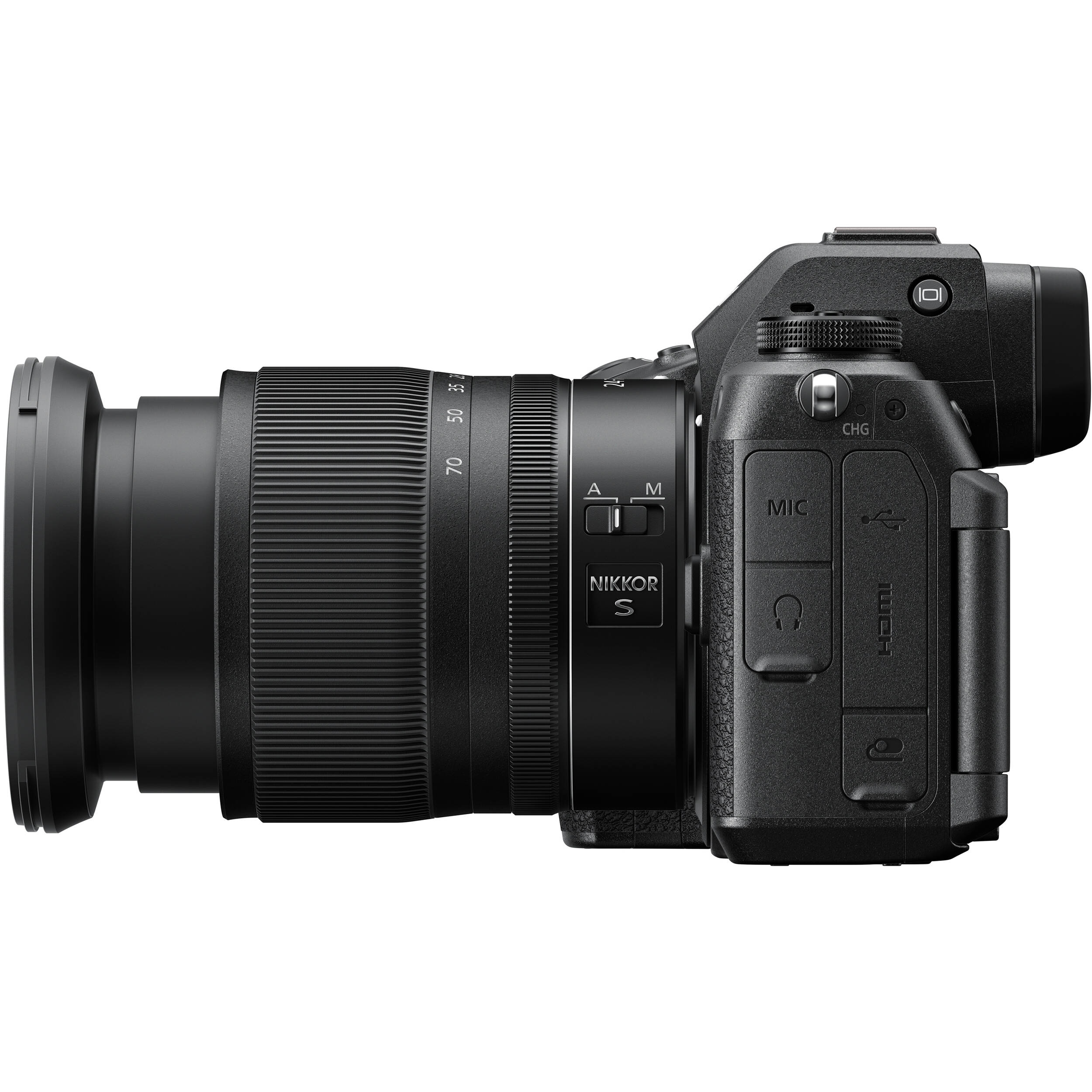 2 35.2 50 70

24 A M NIKKOR S
MIC
CHG HDMI