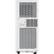 Alt View 10. TCL - 150 Sq. Ft. 5,000 BTU SACC (8,100 BTU ASHRAE) Smart Portable Air Conditioner - White.