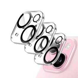 Qixxronics - 3 Pack for iPhone 14 Camera Lens Protector Tempered Glass Lens Cover Flim - Clear
