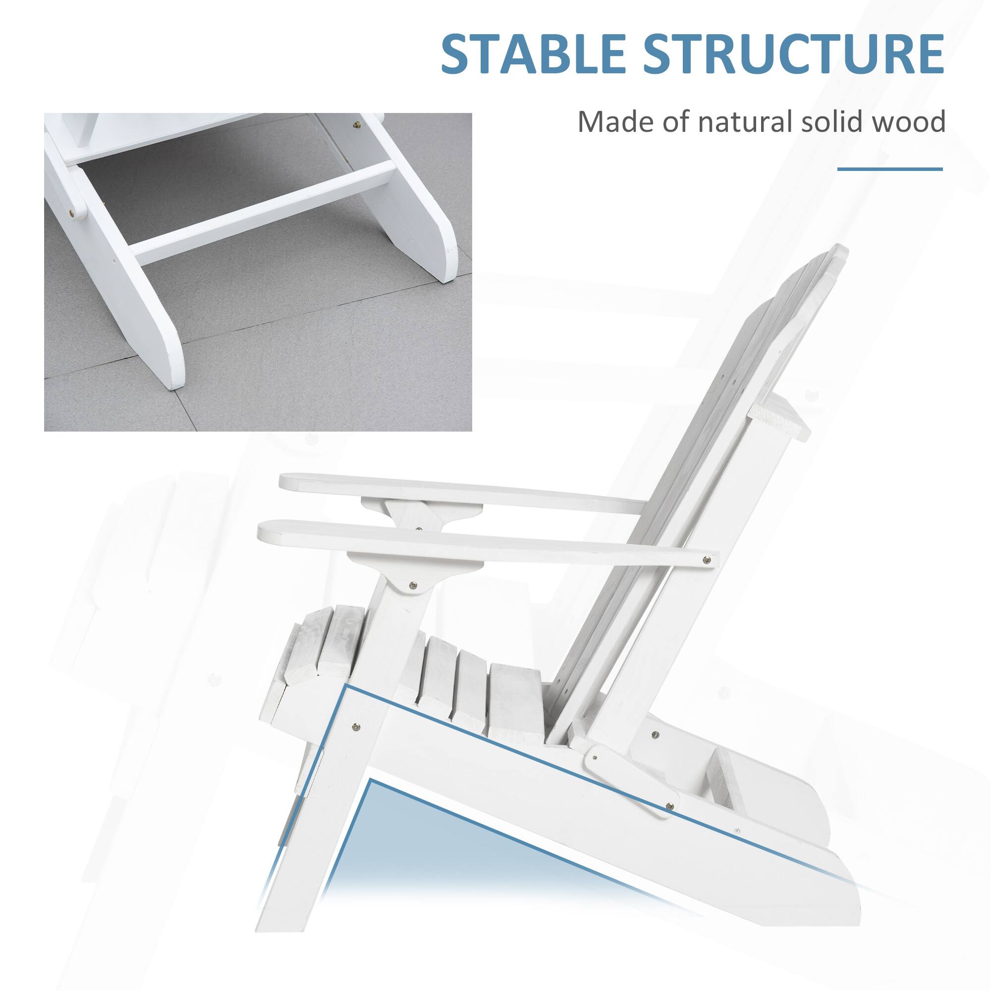 STABLE STRUCTURE  
Made of natural solid wood