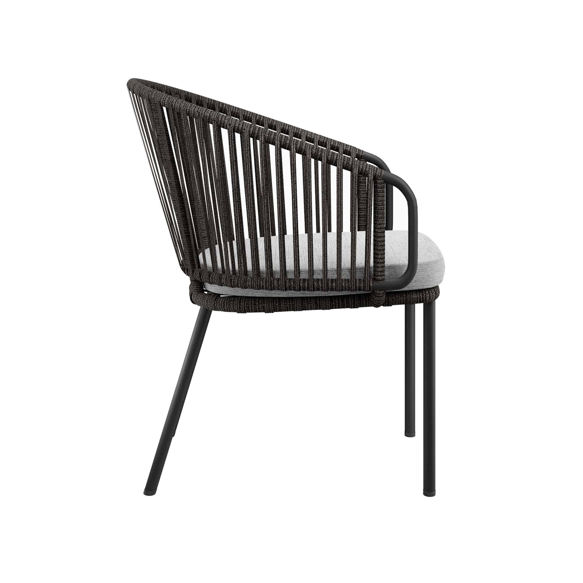 Alt View 2. Modway - Harbor Outdoor Patio Armchair by Modway - Charcoal Gray.
