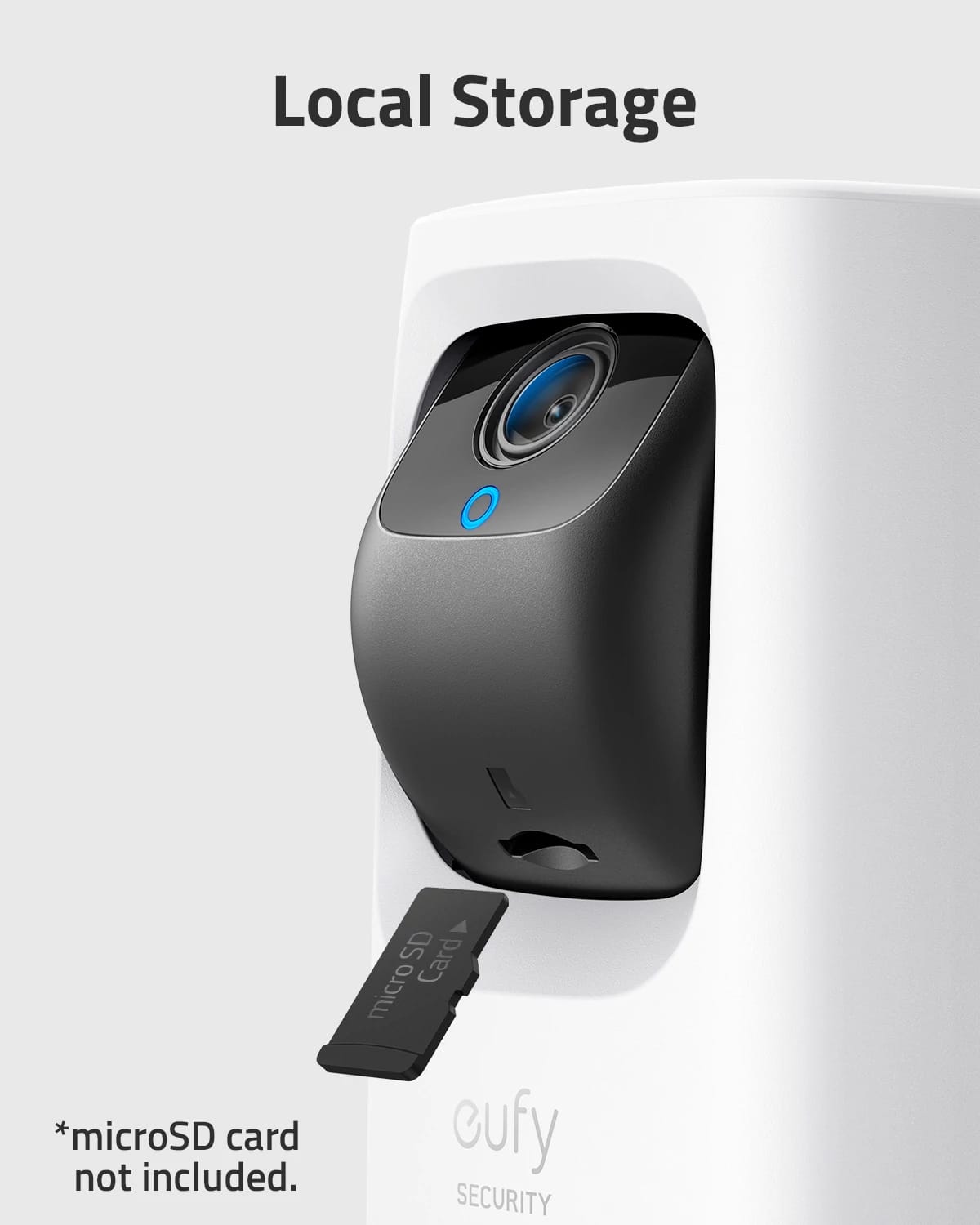 Local Storage O *microSD card not included. SD Card micro cufy SECURITY